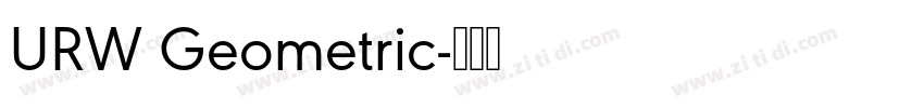 URW Geometric字体转换